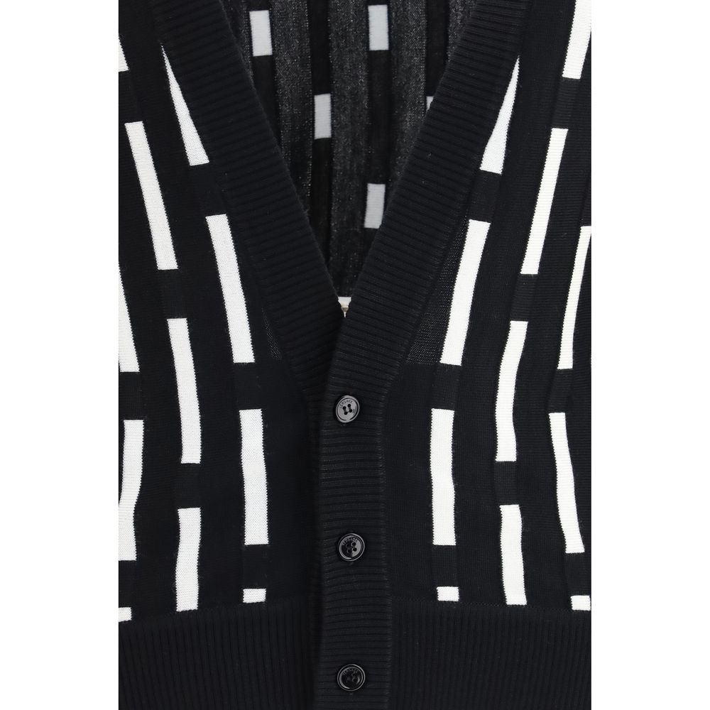 Versace Multicolor Wool Cardigan