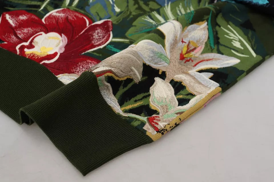 Dolce & Gabbana Jungle Wool Sidentröja med Logotyp