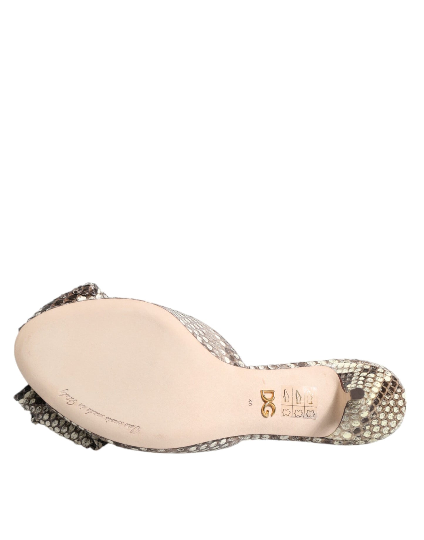 Dolce & Gabbana Flerfärgade Keira Läderplånböcker med Peep Toe