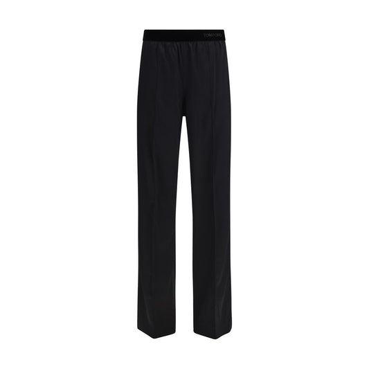 Tom Ford Black Silk Casual Pants
