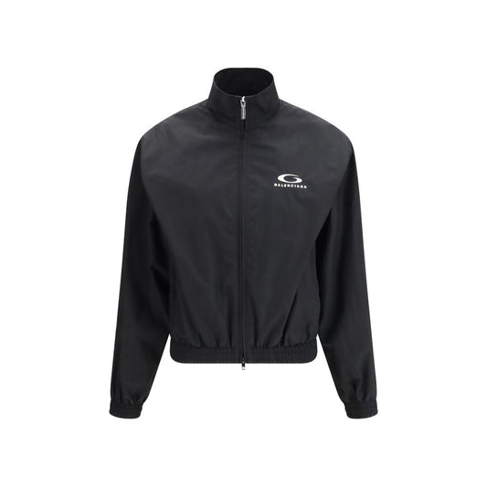 Balenciaga Black Cotton Shell Jacket