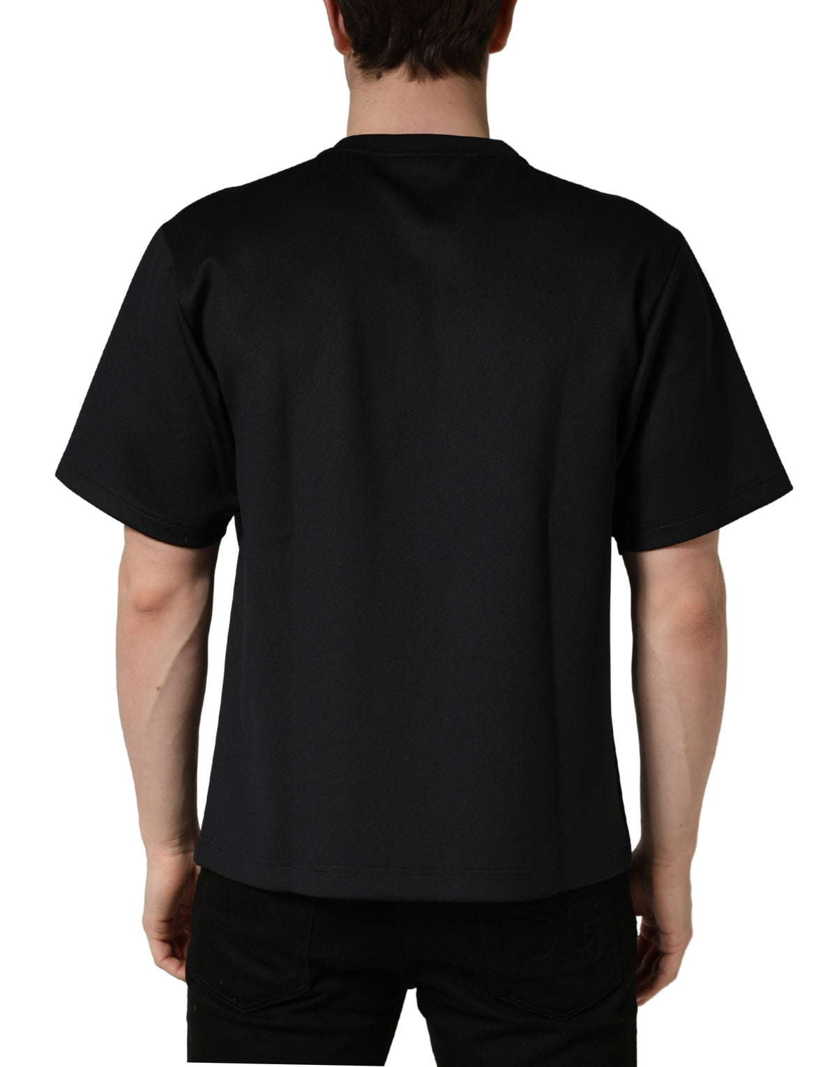 Dolce & Gabbana svart "Have Fun"-dekorerad t-shirt med rund halsringning