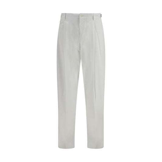 Dolce & Gabbana White Cotton Casual Pants