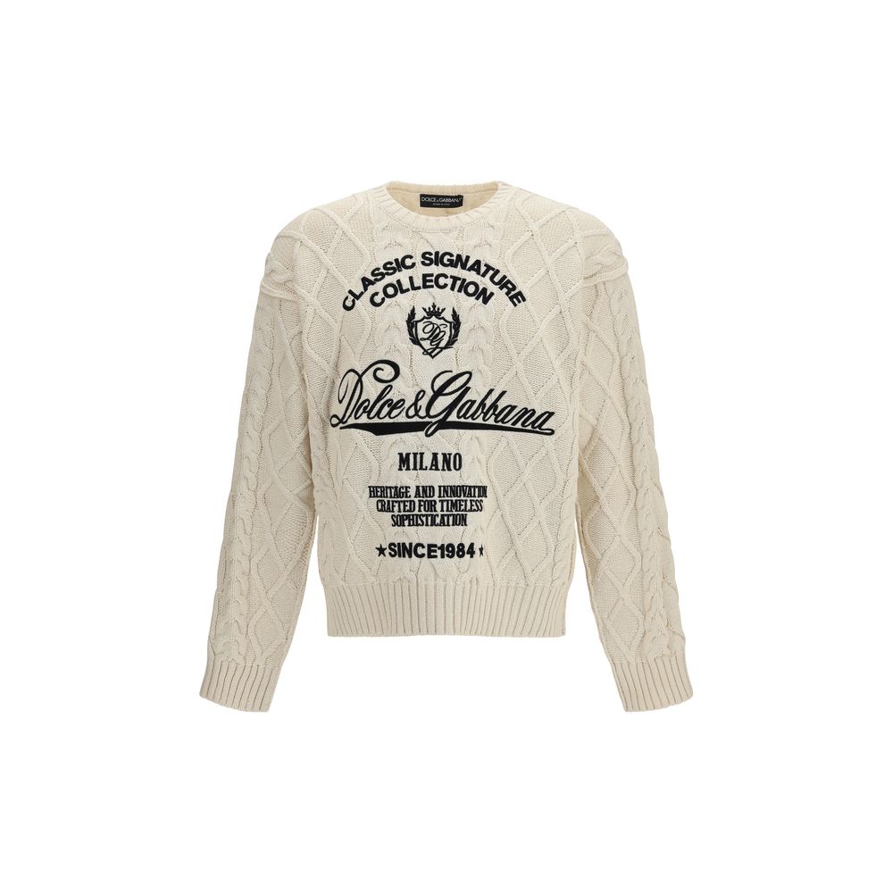 Dolce & Gabbana Beige Cotton Sweatshirt