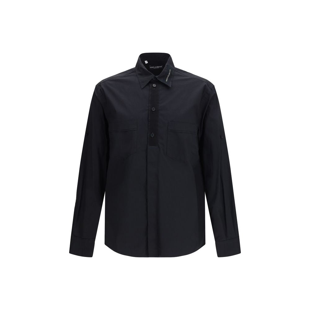 Dolce & Gabbana Black Cotton Shirt