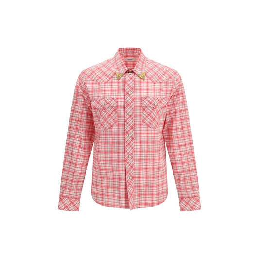 Versace Multicolor Cotton Pattern Shirt