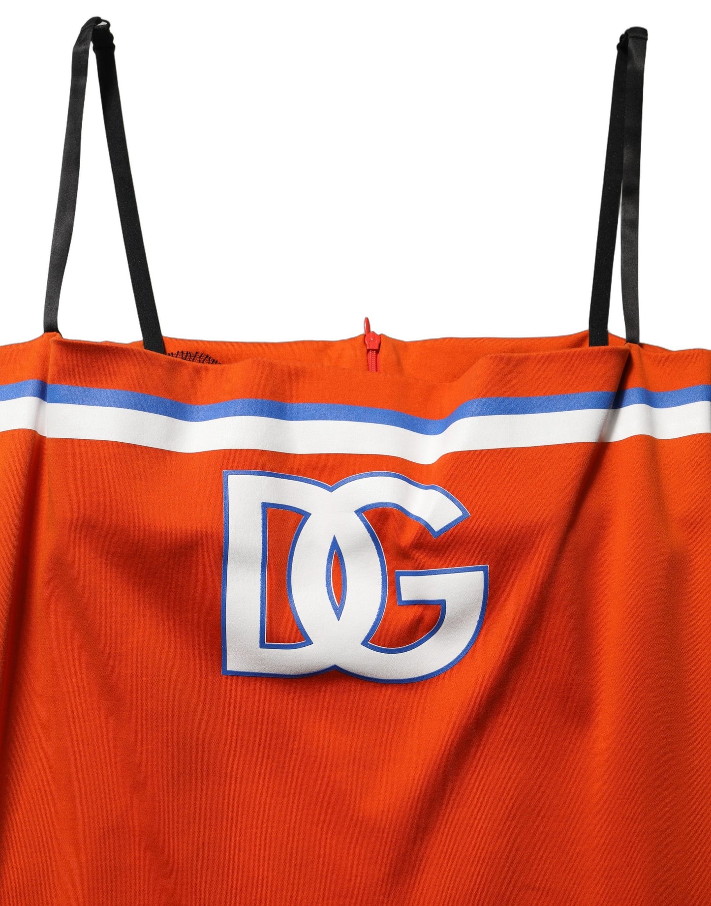 Dolce & Gabbana Orange Cotton Superbowl Football Inspired Mini Dress