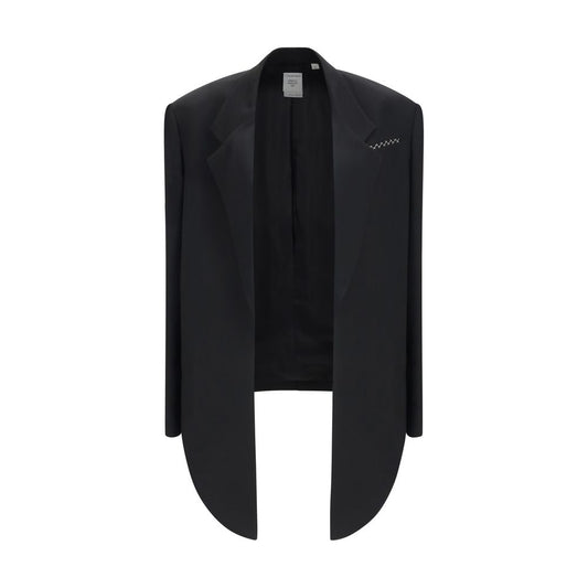 Calvin Klein Black Viscose Coat