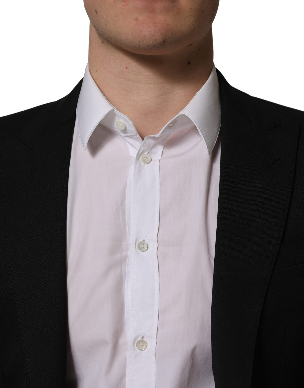 Dolce & Gabbana svart enkelknäppt blazerjacka i polyester