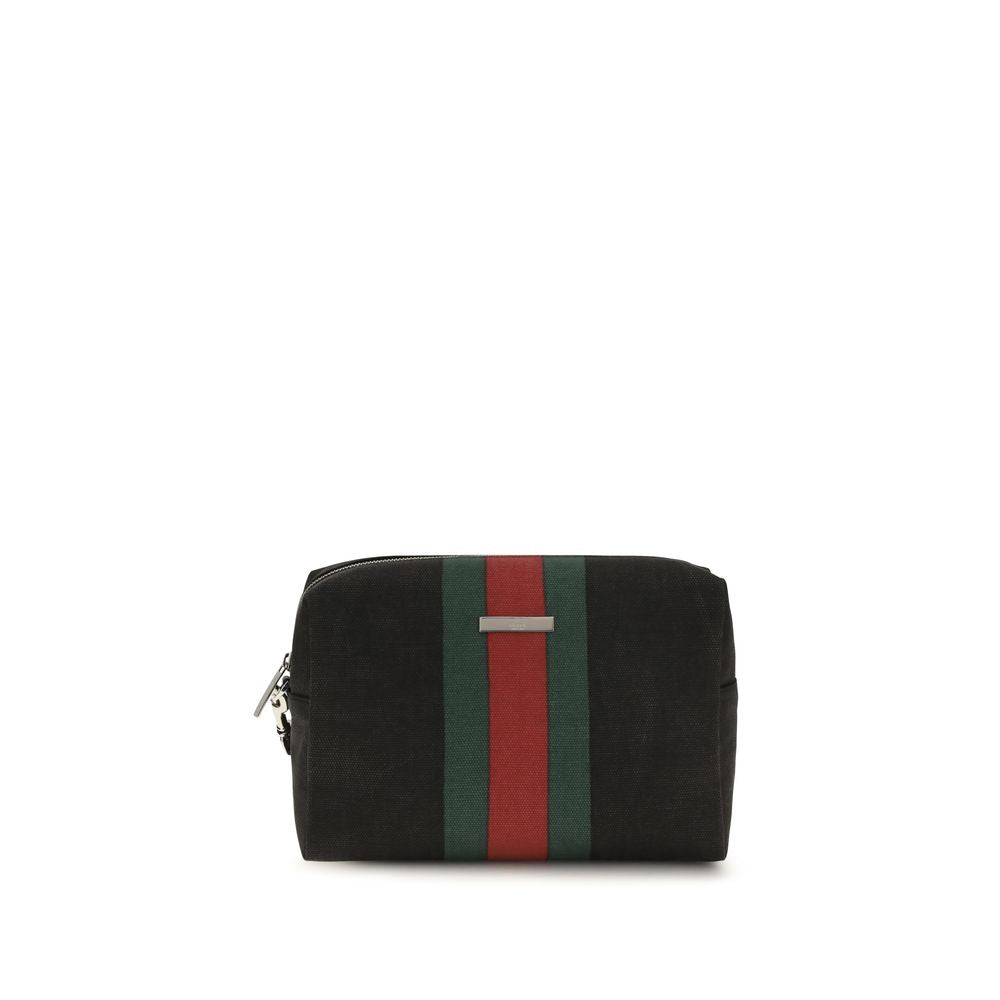 Gucci Black Fabric Handbag