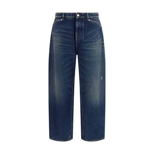 Dolce & Gabbana Blå jeans i bomull med avslappnad passform