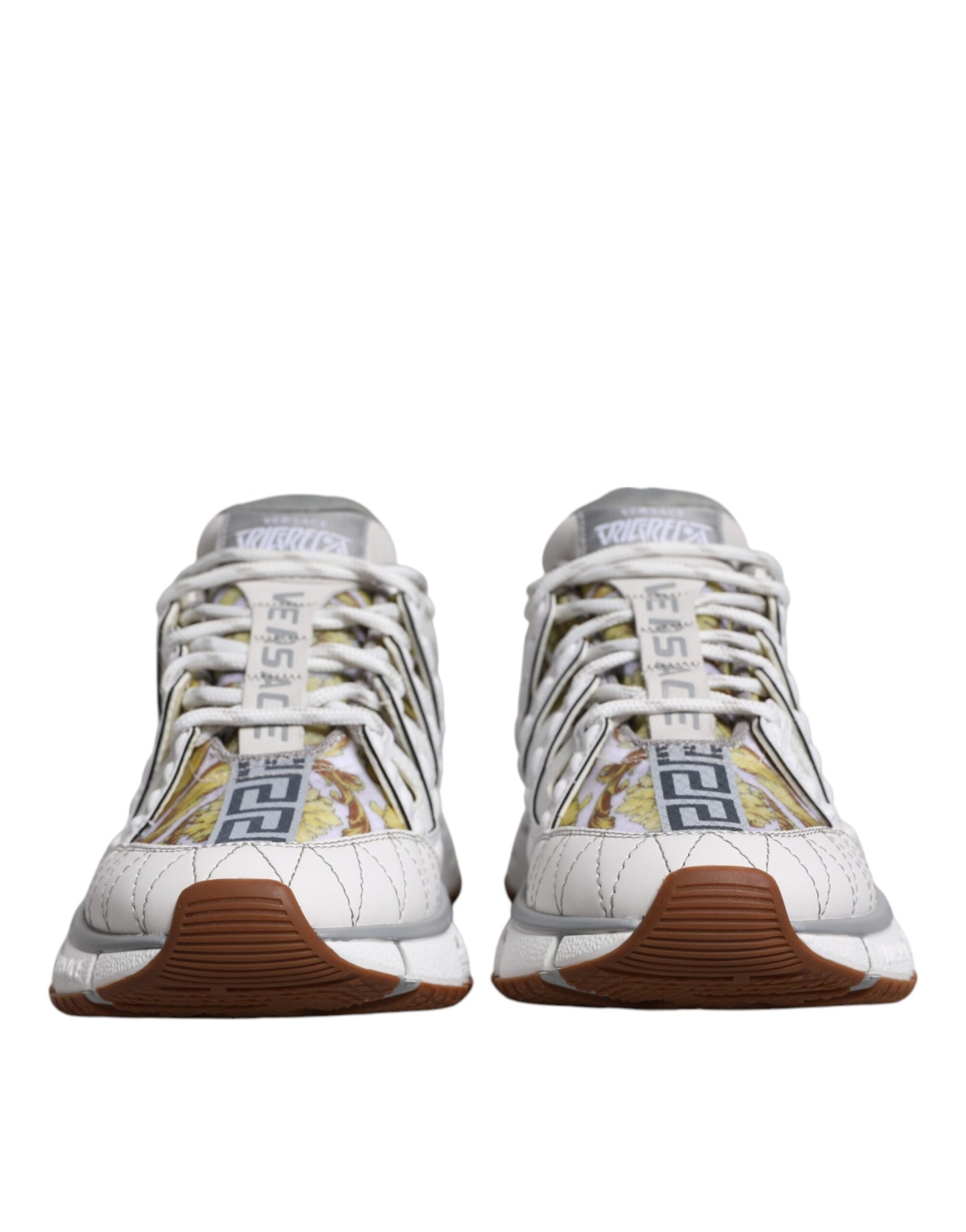 Versace Vita Trigreca Barocco Mönstrade Låga Sneakers Skor