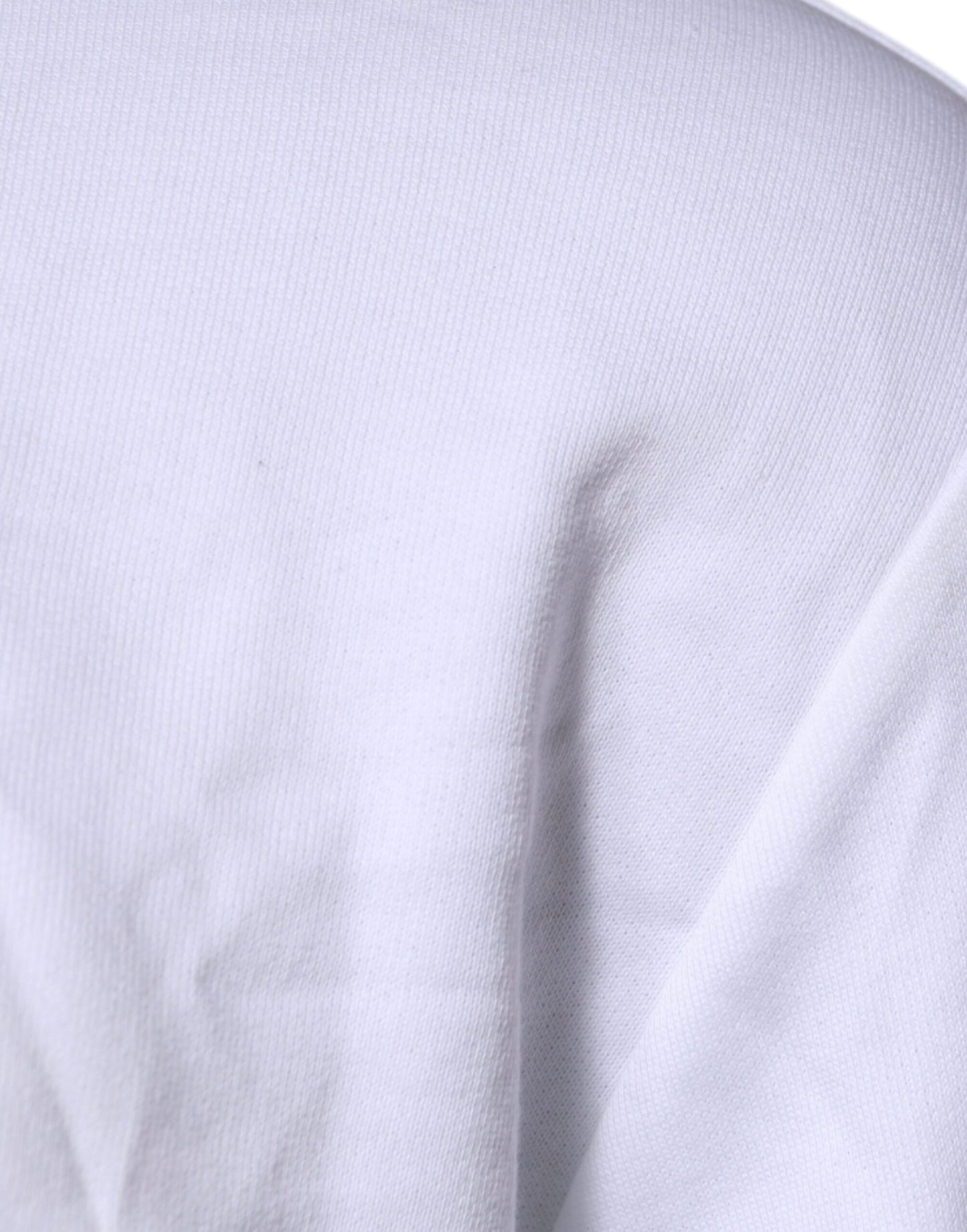 Versace Vit Medusa Broderad Rund Halsad Tröja