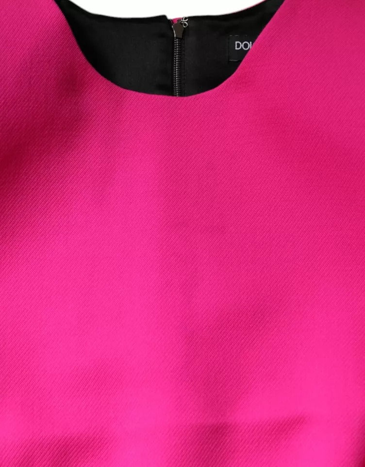 Dolce &amp; Gabbana Rosa Ärmlös Bodycon A-linje Miniklänning