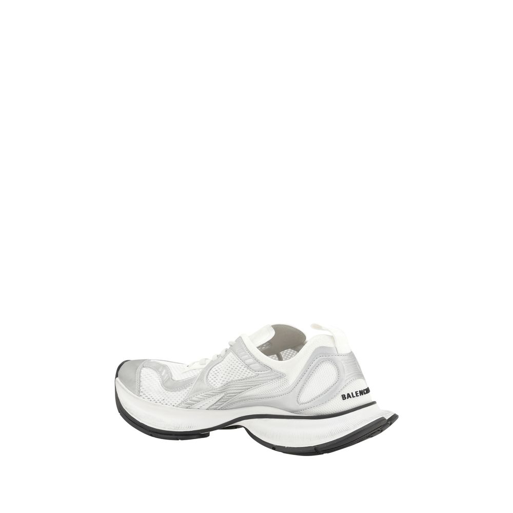 Balenciaga White Polyester Athletic Sneakers