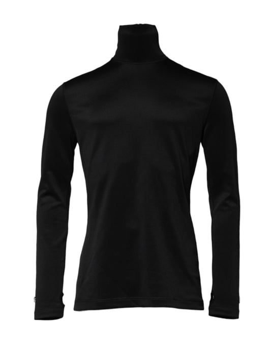 Dolce &amp; Gabbana Svart Polyester Polotröja