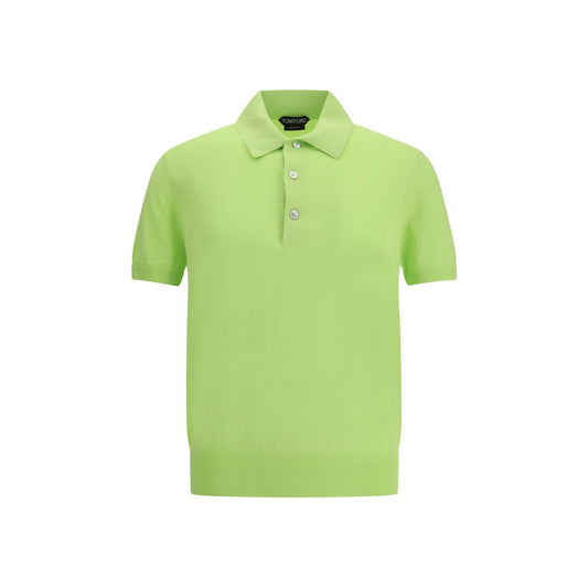 Tom Ford Green Cotton Polo Shirt